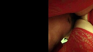 oh, my nasty wife in sexy red lingerie has nice pussy