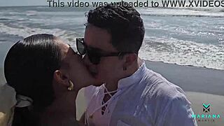 Famous Brunette Latina Actress Has Rough Sex On A Beach In Colombia - Big Squirt Cum Face - Mariana Martix