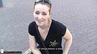 Amateur young teens at mall in public