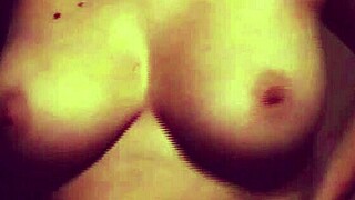 Wife Grinds Her Natural Tits and Ass on My Cock