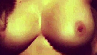 Wife Grinds Her Natural Tits and Ass on My Cock