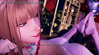 Beautiful footjob leads to orgasm and cumshot