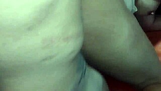 Amateur milf with big ass orgasms in swing party bathroom