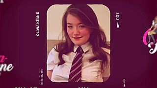 Brunette instructs, Wank your cock in my nightie