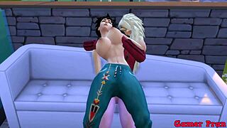 hinata y sus amigas cap 4 madara juega con videl se reta que el que pierda se quita la prenda al fina pasa algo inerperado mucha leche sobre ella