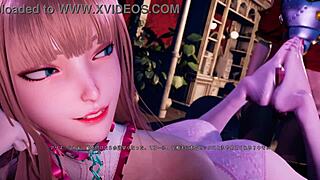 Beautiful footjob leads to orgasm and cumshot