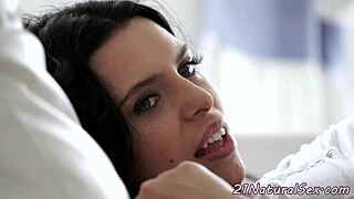 The bigtits model got fucked on all fours in a romantic setting.