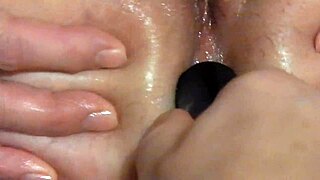 Housewife Uses Arse Vibe And Squirts Orgasmically.