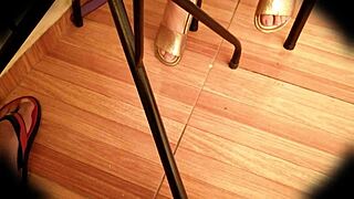 Beautiful Argentine student Miranda flashes upskirt without panties