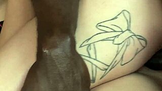 Blonde model takes interracial anal