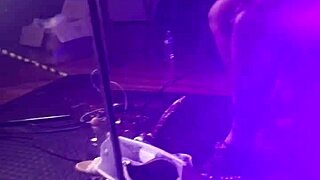 slim thick ebony cowgirl rides as three hole slut