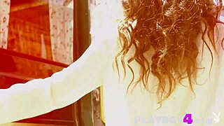 beautiful milf posing in camper