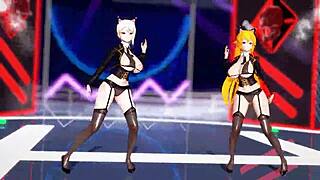 薙切繪里奈x薙切愛麗絲 - killer lady【食戟のソーマ】黑色透明內衣