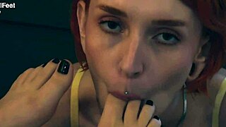 This Bitch Controls You With Her Pussy And Feet