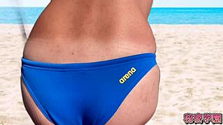 Imagine cocks peeking from swimsuits during secret school masturbation sessions