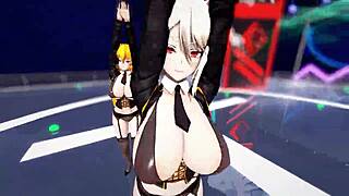 薙切繪里奈x薙切愛麗絲 - killer lady【食戟のソーマ】黑色透明內衣