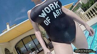 Ewa Sonnet Exposes Nipples