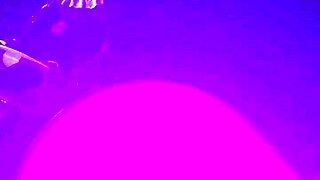 slim thick ebony cowgirl rides as three hole slut