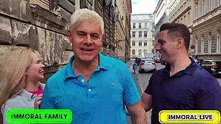 IRINA RECEIVES PORNO DANS HUGE LOAD BEGGING FOR BREAKFAST DOUGHNUTS