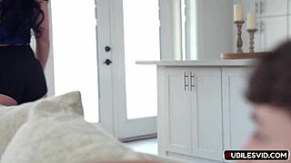 Jennifer White teaches porn highlighting her big tits and ass