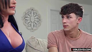 Jennifer White teaches porn highlighting her big tits and ass