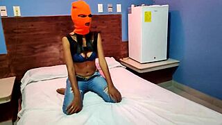 My Brunette Stepsister Wants To Celebrate Halloween Naked!