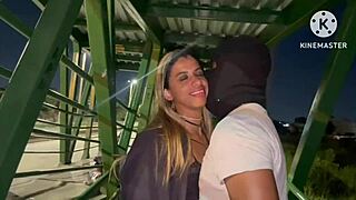 Married woman fucks intensely in public street live