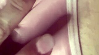 hot blonde showing off her tits softcore