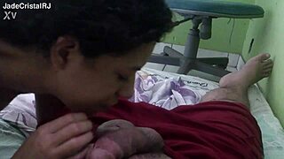 Blowjob From Friend While Husband Works