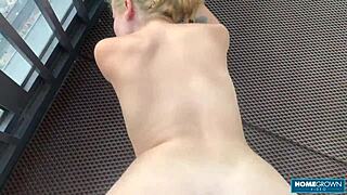 Sexy Gal Bends Over To Welcome Rock Hard Shaft Inside Her