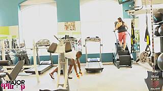 Gym Flirt Sofia Lures Rome to Fuck and Cum on Her Ass