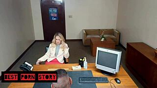 Principal Fucks Step Mom During Parent Teacher Meeting with Big Tits