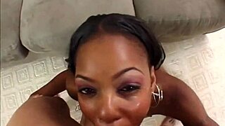 black teen 18+ gets anal gape from big white cock!