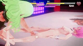 Lesbian battle features anal assfucking and fingering