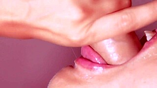 Young Stepmom Blowjob Close Up