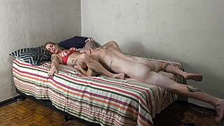 madrasta gives bareback to stepson without condom