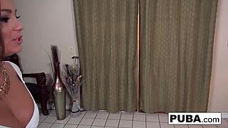 after her date abigail treats the guy to a blow job