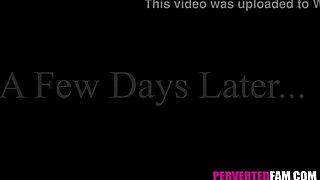 During Christmas, I spied on my hot step sister masturbating with a big cock