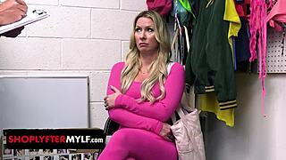 desperate and broke yoga teacher tries to shoplift from the wrong store - shoplyfter mylf