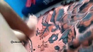 Teen Sucks Cock Hidden In Shower Creampie!