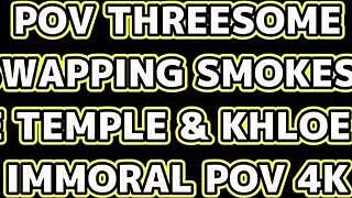 Chloe Temple Delivers Bold Intense Performance With Deepthroat And Cum Swapping