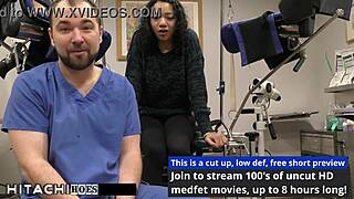 Freshman Gets Hitachi Orgasm from Doctor Yasmine Woods