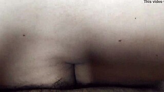 wife bouncing hard on big ass homemade fuck with huge tits