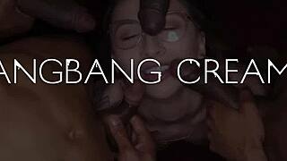 does this blonde babe love air lifts in gangbangs?