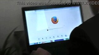 Erotic video clip of sexy milf in fetish stockings and lingerie, solo with big natural tits