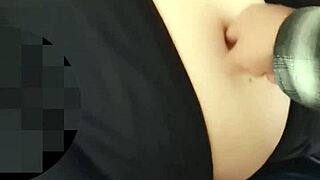 I Love Exploring a Milf Girl's Navel in Close Up Couple Setting for Beauty