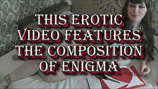 Erotic video clip of sexy milf in fetish stockings and lingerie, solo with big natural tits