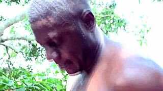 in the bush this morning, ass licking and hot anal fucking with a muscular nightclub bouncer