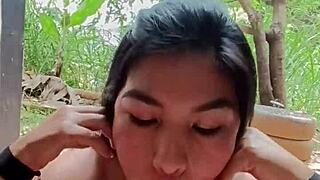 Grabbing older stepsister sucking dick for viral video alexachris20