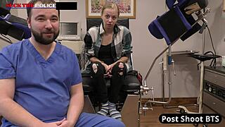 School Resource Officer In Office Passionately Loving Petite Teen Student Body Ava Siren